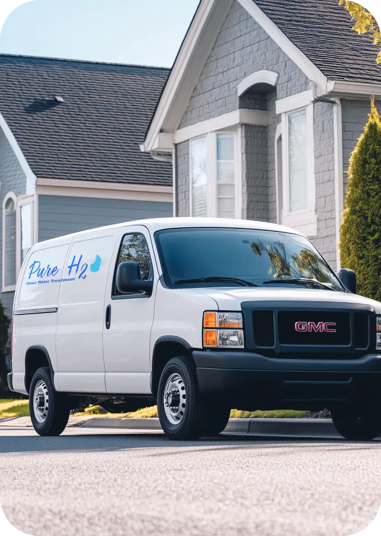 Pure H2O service van — Ohio's well water treatment specialists
