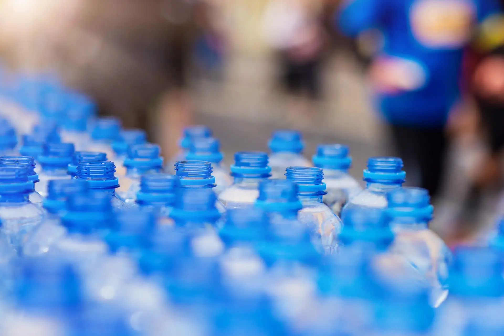 Clean drinking water at a refreshment point