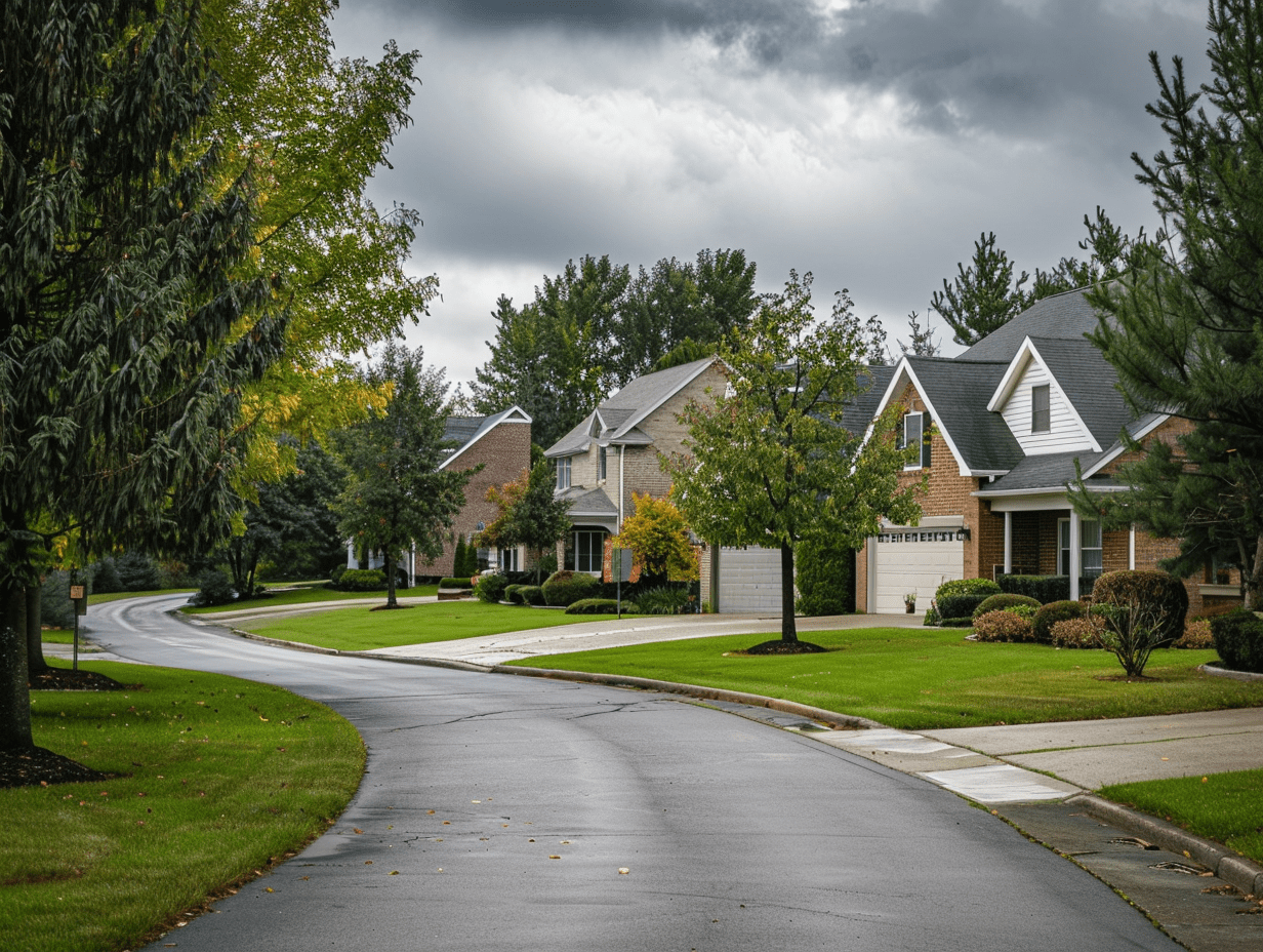 A quiet Midwestern Cincinnati home — the kind of family home Pure H2O serves across Hamilton, Butler, Warren, and Clermont counties