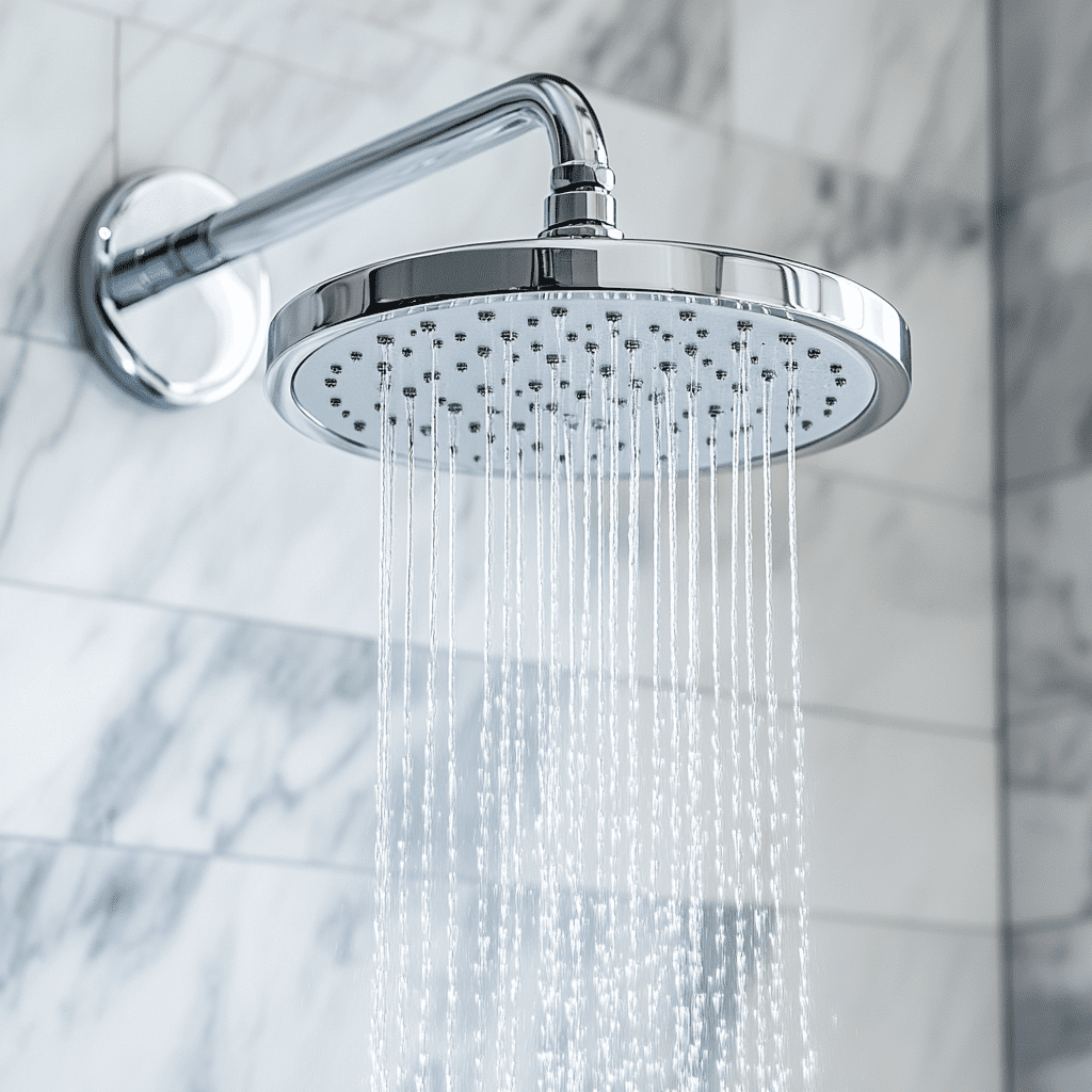 Iron and mineral buildup on fixtures — a common well water problem in Ohio homes