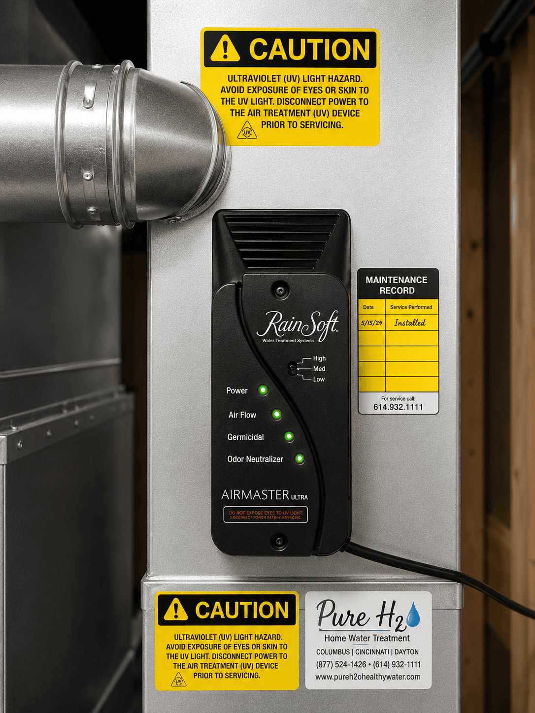 RainSoft AirMaster Ultra whole-house air purification